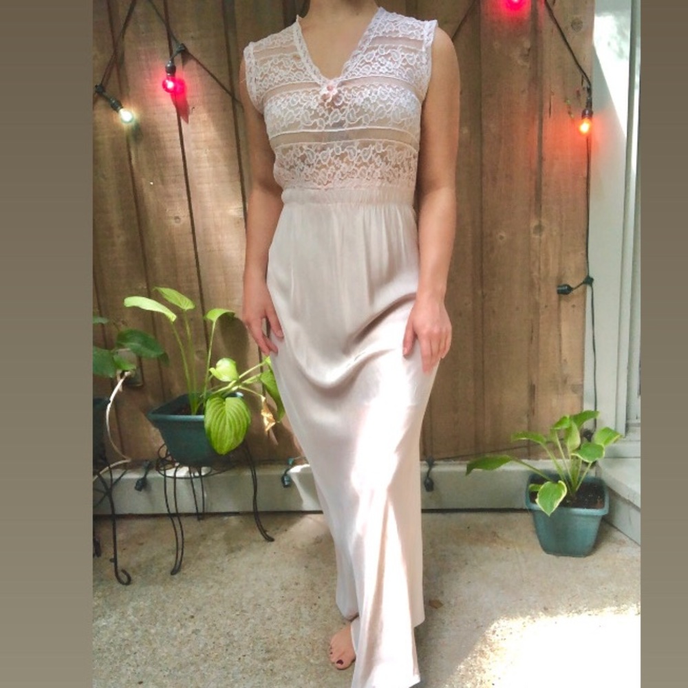 Vintage 40’s Silk Nightgown